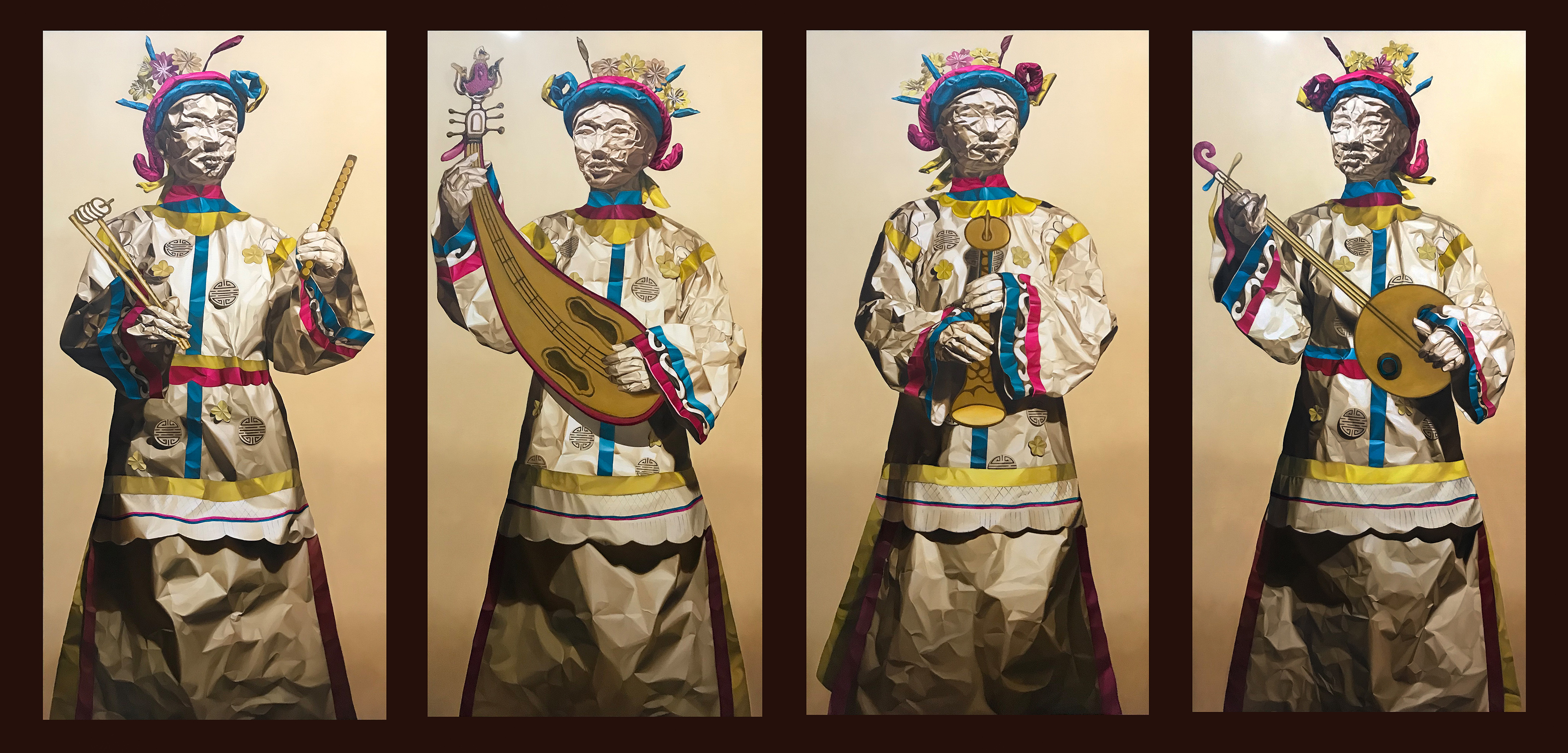 FOUR LADIES PLAYING INSTRUMENTS by Vo Thanh Than